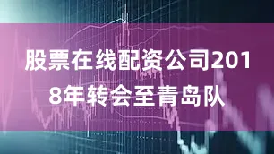 股票在线配资公司2018年转会至青岛队