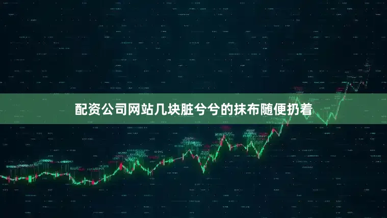 配资公司网站几块脏兮兮的抹布随便扔着